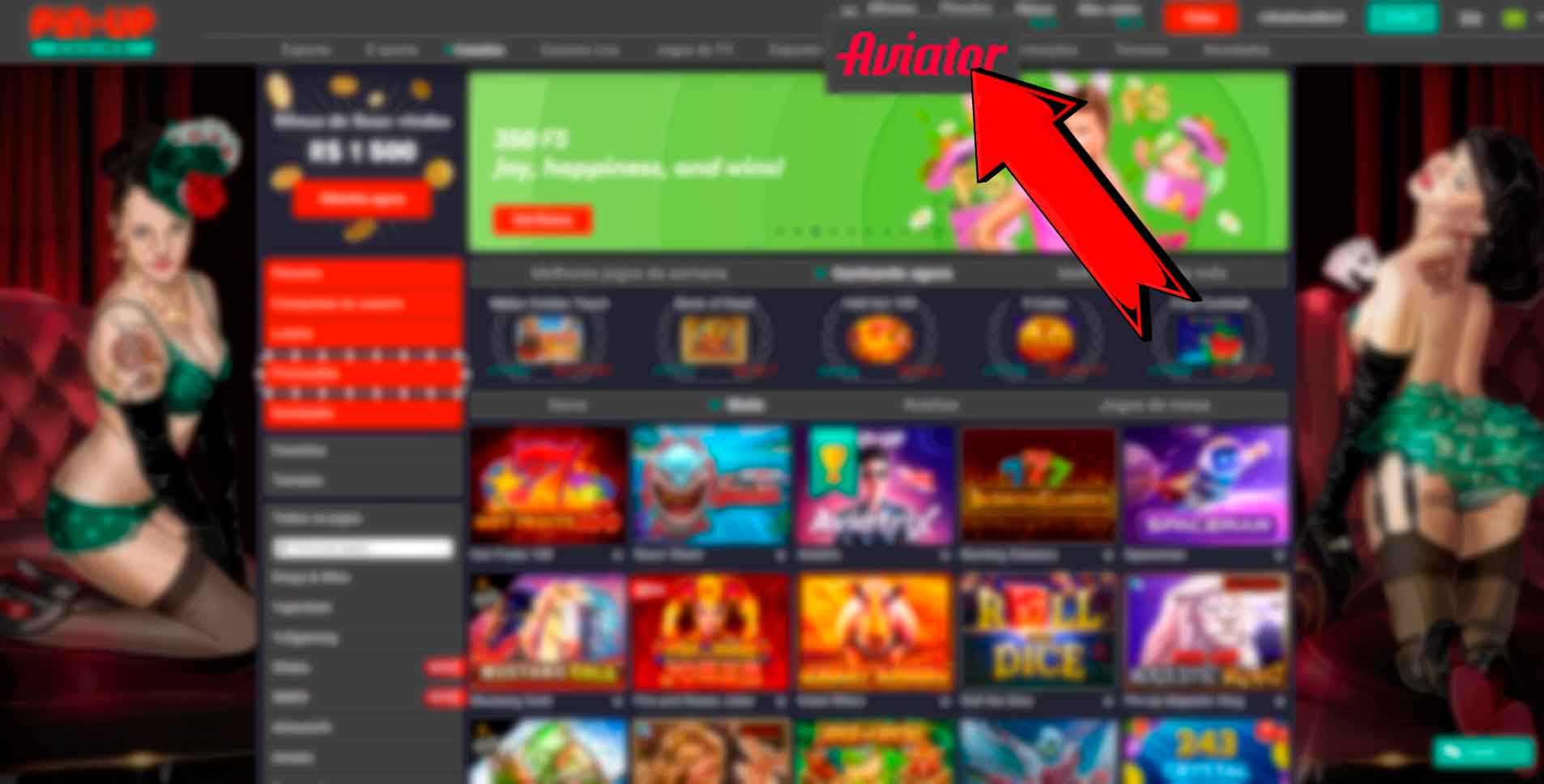 Login para Aviator Online no Pin Up Casino